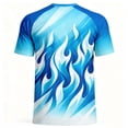 thumbnail image 7 of XUNKUSGA T Shirts for Man Fashion Soccer Print Crewneck Short Sleeve Mens T-Shirts Lightweight Breathable Quick Dry Mesh Graphic Tees for Training,#1,S, 7 of 7