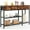 47.2L11.8D32.5H, variant on Entryway Console Table with Fabric Drawer and Shelf - Industrial Style