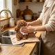 thumbnail image 4 of Bear Chenilles Hand Towel Cute Cartoons Bear Fuzzy Fuzzy Ball Hand Towel Absorbent Decorative Fuzzy Ball Hanging Towel For Bathrooms And Kitchens, 4 of 6