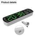thumbnail image 4 of Led Digital Alarm Clock Temperature Humidity Date Brightness Adjustable 2 Alarms, 4 of 9