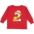 thumbnail image 3 of Inktastic 2nd Birthday Safari Lion 2 Year Old Boys or Girls Long Sleeve Toddler T-Shirt, 3 of 5