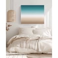 thumbnail image 3 of Teal Beige Ombre Cream Wall Art for Living Room,Canvas Picture Wall Decor for Bathroom Bedroom,Modern Turquoise Abstract Art Aesthetics Painting Artwork for Office Hallway Dining Room Decor 24"x32", 3 of 8