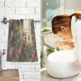thumbnail image 7 of Yayeee 100% Cotton Hand Towels for Bathroom 16" x 28" Soft Absorbent Kitchen Towel, Ghost in Strawberry Fields, 7 of 7