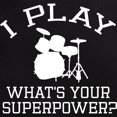 thumbnail image 3 of CafePress - I Play Drums Men's Dark Pajamas - Men's Dark Loose Fit Cotton Pajama Set, 3 of 7