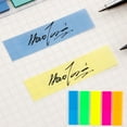 thumbnail image 4 of Fesfesfes Transparent Label Fluorescent Strip Page Markers Self Adhesive Index Tabs Stickers for Study Notes File Classification Organization, 4 of 7