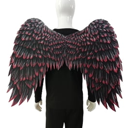 LOVIVER Grandes alas de ángel para Adultos Accesorios de Disfraces de Hadas Alas Decorativas Tela no Tejida Impresa para Fiesta Carnaval de Halloween LOVIVER Grandes alas de ángel para Adultos Accesorios de Disfraces de Hadas Alas Decorativas Tela no Tejida Impresa para Fiesta Carnaval de Halloween