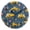 Black, variant on Yellow Truck Tractor Pattern Wall Clock 10in Round Artistic Oil Painting Home Decor Desk Table Clock