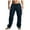 Navy, variant on Diufon Men's Cargo Sweatpants Casual Elastic Waist Drawstring Wide Leg Loose Joggers Pants with Pockets