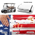 thumbnail image 6 of XYZCANDO American Flag Golf Cart Seat Cover with 4 Front Pockets - Universal Non-Slip Washable Terry Cloth Cover for 2-Seat Golf Carts, 6 of 8