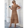 thumbnail image 3 of Vestido Floral Boho Midi con Manga Abullonada Grande PRETTYGARDEN, 3 of 8