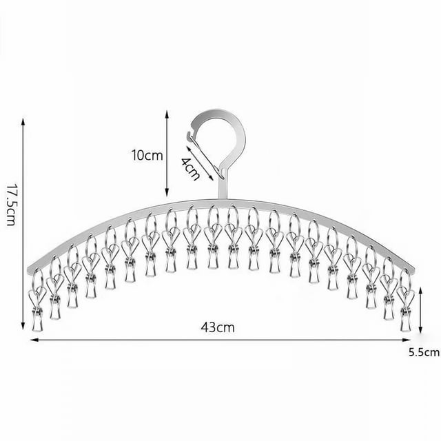 Percha de calcetines BuyWeek acero inoxidable plegable acabado de lujo