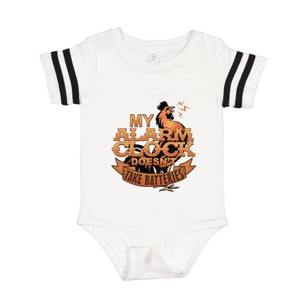 

Inktastic Rooster Funny Farm Alarm Gift Baby Boy or Baby Girl Bodysuit