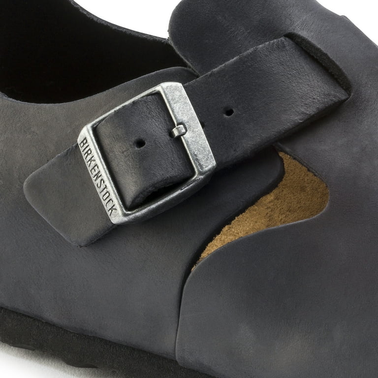 Birkenstock London BS Narrow Leather Clog, 36, Black - Walmart.com