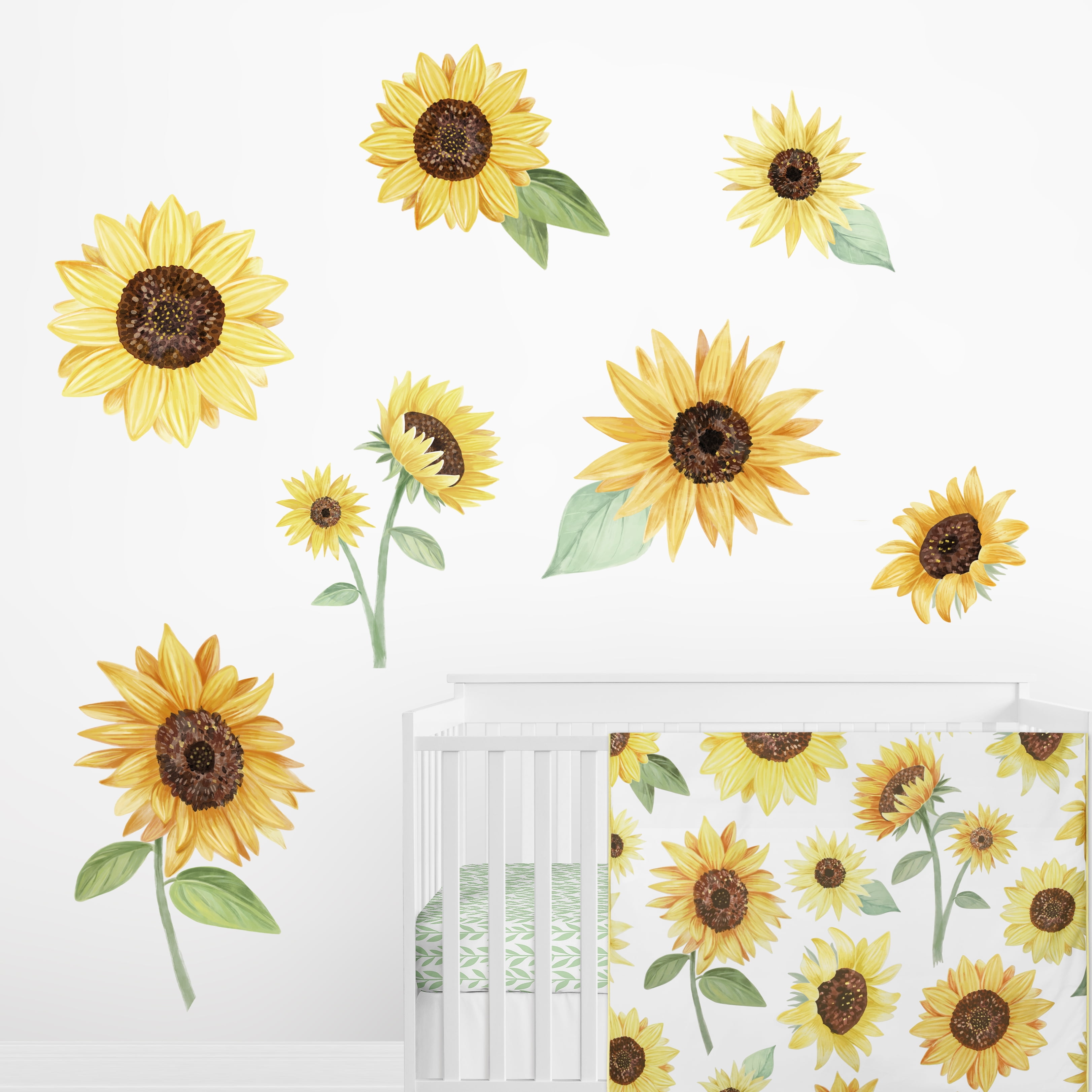 Sunflower Large Wall Decals by Sweet Jojo Designs
