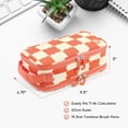 thumbnail image 2 of J World Doodle Pencil Case with Organizational Pockets and Handle Strap, Wiggle Coral, 2 of 7