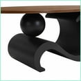 thumbnail image 2 of Space-Saving Nesting 2-Piece Coffee Table Set - Oval & Round MDF Top, Easy 20-Min Assembly, 2 of 11