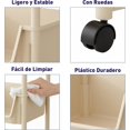 thumbnail image 3 of Bluelander Carrito Organizador de Plástico de 116 * 30 * 20 cm con Ruedas, 5 Estantes Multiusos, Estante Organizador Compacto para Baño o Cocina, Diseño Vertical, 3 of 14