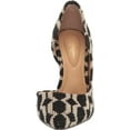 thumbnail image 2 of Jessica Simpson Prizma Black/White Geo Print Pointed Toe D'Orsay High Heel Pumps (Black/White Geo Print, 7), 2 of 5