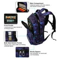 thumbnail image 4 of ALAZA Texture Stone Purple Backpack Elementary School Bag Bookbag Travel Rucksack, 4 of 7