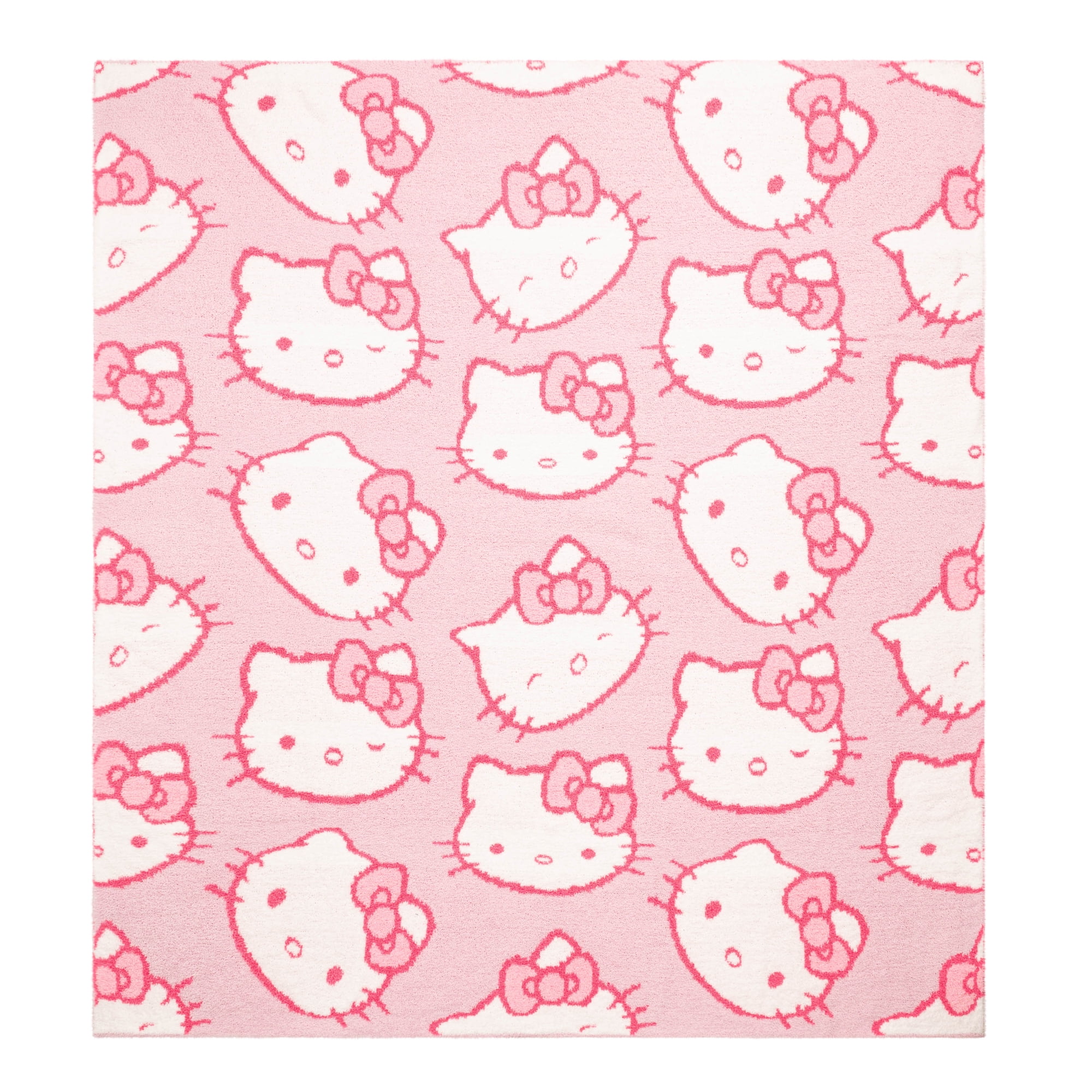 Sanrio Hello Kitty Cute Faces Feather Knit Throw