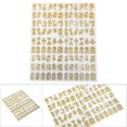 thumbnail image 4 of 108 Pcs 3D Hollow Nail Art Stickers (Gold), 4 of 4