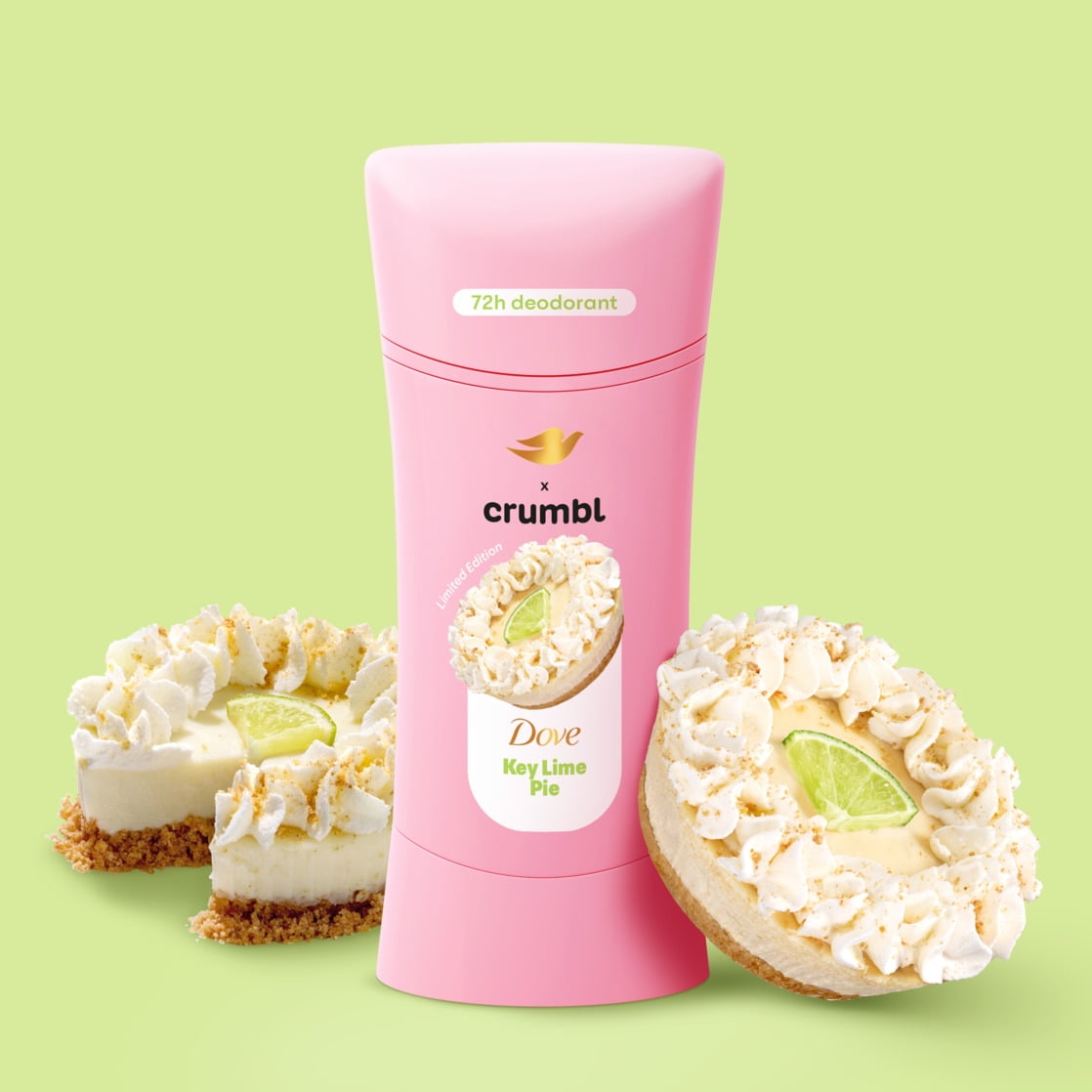 Dove Crumbl Limited Ediiton Deodorant Stick Key Lime Pie, 2.6 oz