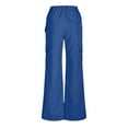 thumbnail image 4 of Lenpel Cargo Pants for Women Baggy High Waisted Wide Leg Pants Streetwear Casual Trousers with Pockets, 4 of 6