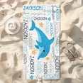 thumbnail image 6 of Personalized Beach Towels for Kids - Custom Beach Towels with Name- Ultra Absorbent Super Soft Swimming Towels for Kids, Customized Bath/Pool/Beach Towel for Boys and Girls (Shark), 6 of 9