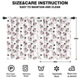 thumbnail image 2 of Blackout Kids Curtains,White Cow Heart Pattern Childrens Insulated Curtains Set Of 2,Bedroom Essentials,Toddler Room Decor 42x54in(106x137cm), 2 of 5