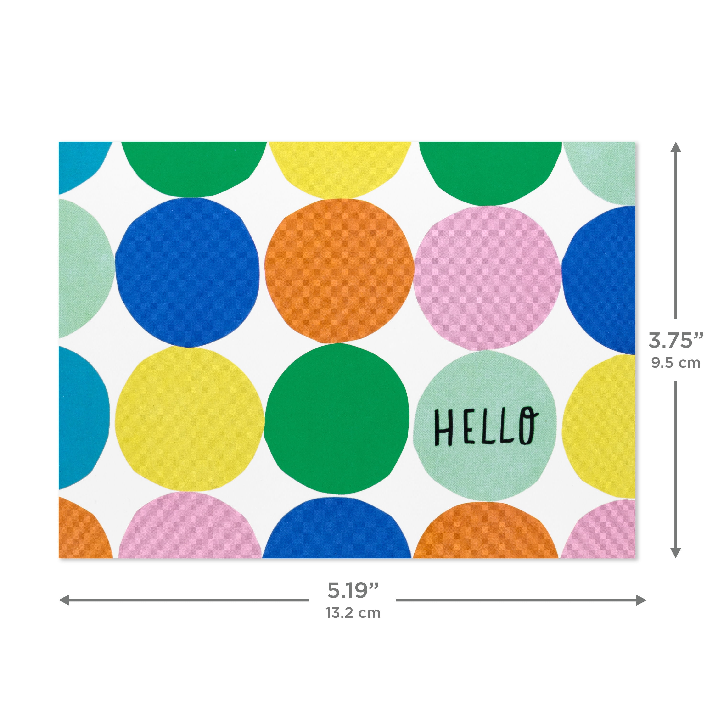 Hallmark Blank Thinking of You Notes (Colorful Circles), 20 Count