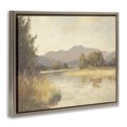 thumbnail image 3 of Stupell Industries Wild River Mountain View Landscape & Nature Painting Brown Floater Framed Canvas Art Print Wall Art, 25 x 31, 3 of 9