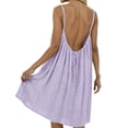 thumbnail image 3 of XinghaiYIDE Women Casual Dress, for Women Loose Summer Solid Tank Dress Hollow Out Beach Sundress Sleeveless Dresses, 3 of 6