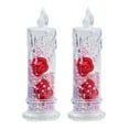 thumbnail image 2 of Dserhfy 1Pc/2Pcs Eternal Flower Flameless Candles LED Flickering Pillar Candles Valentine's Day Night Light for Wedding Home Decor, 2 of 8