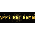 thumbnail image 4 of Black Background Happy Retirement Banner with Golden Star and Sparkle Elements Party Decoration Retirement Party Supplies Photography Props Backdrop Decorations, 4 of 8