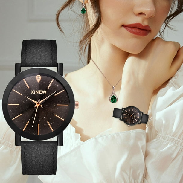 Relojes Mujer Pulsera Conjunto Flores Señoras Pulsera Reloj Casual Cuero Cuarzo Wmkox8yii gfajkfgbkjabf1671