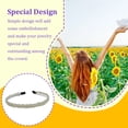 thumbnail image 4 of Diadema ajustable Qarigey Aro de pelo con cuentas moda de ala ancha estilo coreano chica boda mujeres diadema para niños estudiantes Accesorio para el cabello Blanco plateado, 4 of 6