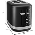 thumbnail image 4 of KitchenAid 2 Slice Metal Toaster | Matte Black, 4 of 8