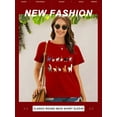 thumbnail image 3 of ZXSXSY Cute Cat Shirts for Women Graphic Tee Crew Neck Short Sleeve T-Shirts, 3 of 7