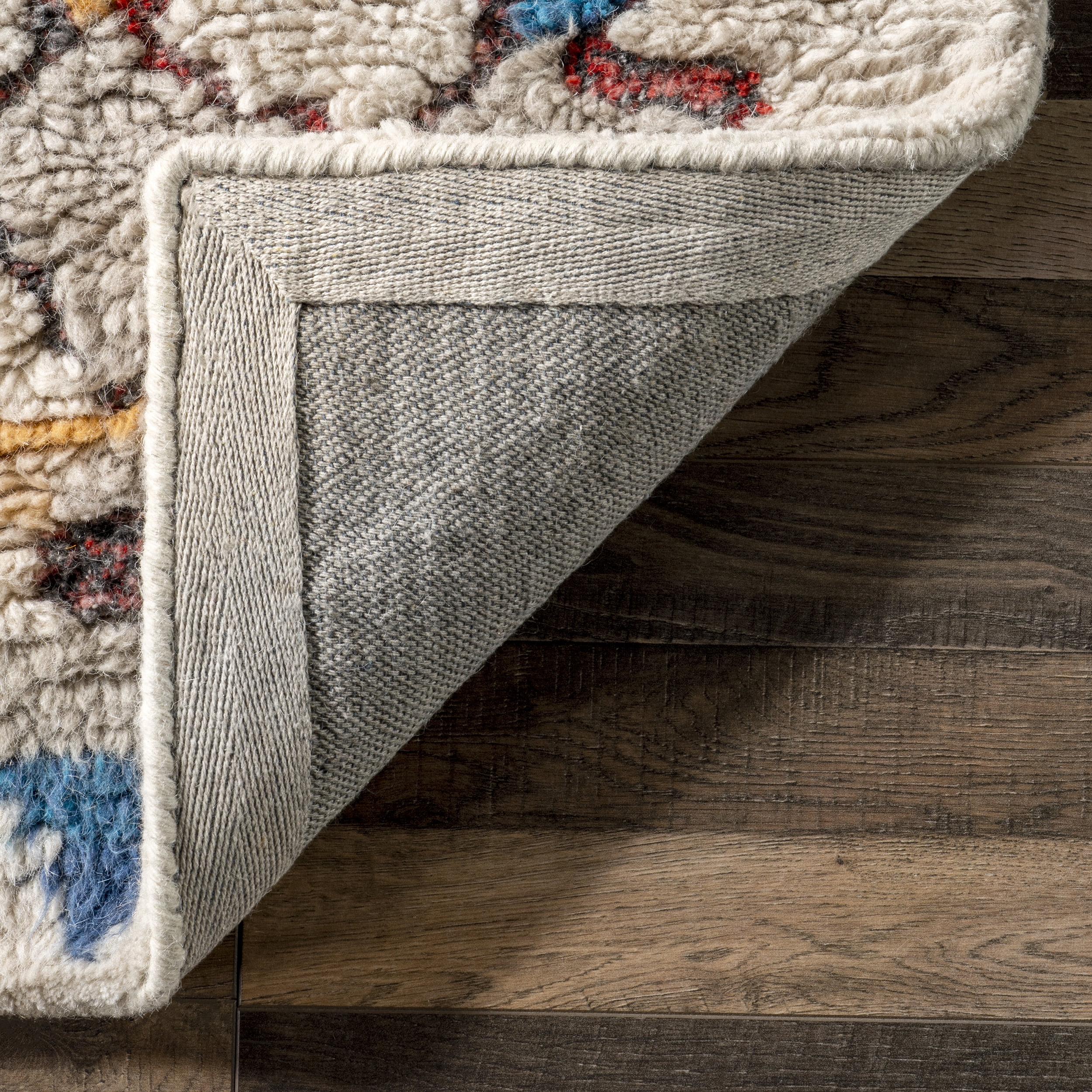 nuLOOM Hand Tufted Moroccan Helaine Shaggy Area Rug, 2' 6" x 8', Multi