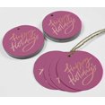 thumbnail image 4 of Inkdotpot Happy Holiday Bottle Tag Real Rose Gold Foil Favor Hang Tags 100 Pack, 4 of 7