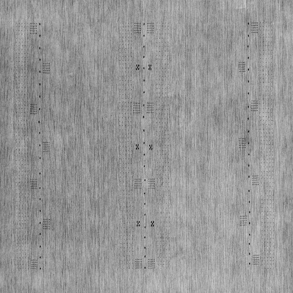 Ahgly Company Indoor Square Abstract Gray Contemporary Area Rugs, 5' Square