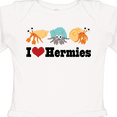 thumbnail image 4 of Inktastic I Heart Hermit Crabs Boys or Girls Long Sleeve Baby Bodysuit, 4 of 5