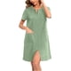 thumbnail image 1 of Batas de invierno para mujer, camisón cálido y camisón de invierno con cremallera y bolsillos, pijama holgado para mujer., 1 of 8
