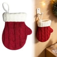 thumbnail image 5 of Mini Knitted Mitten Christmas Tree Ornament, Cute Xmas Hanging Decoration for Holiday Tree Wreath Window Fireplace Home Decor Stocking Stuffer, 4.7 x 3.9 Inch, Tree Wreath Mantle Hanging Decor 5Pc, 5 of 5