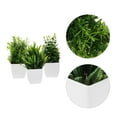 thumbnail image 2 of WRITWAA 3pcs Fake Succulent Plants in Green for Bedroom and Indoor Decoration, 2 of 5