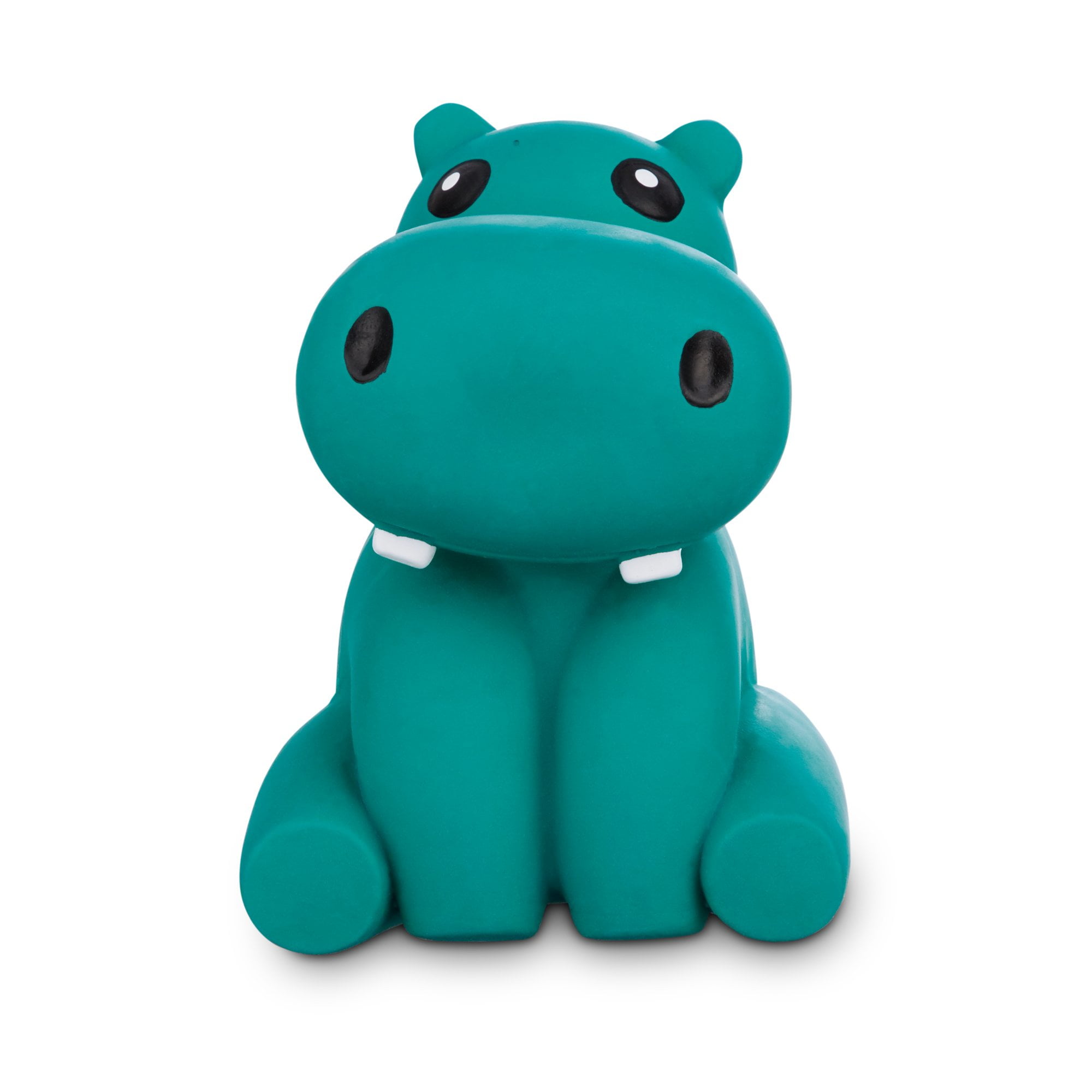 Leaps & Bounds Chomp and Chew Latex Hippo Dog Toy, Small