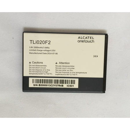 Brand NEW Original Alcatel Battery TLi020F2 For Alcatel 7040T 7040N 7040 Fierce 2 A564C Pop Icon Pre Paid 2000mAh - in Non-Retail (Best Paid Battery Saver App For Android)