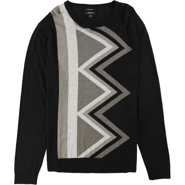 Alfani suéter de punto para hombre, negro, grande