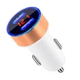 thumbnail image 3 of Sidaley de pantalla de dígitos para teléfono móvil de coche, medidor de voltaje, adaptador de carga USB portátil para accesorios de enchufe Teléfono y Comunicación Oro blanco, 3 of 6