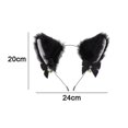 thumbnail image 2 of Diadema con orejas de piel hecha a mano, accesorios para disfraces de fiesta de Navidad y Halloween, 2 of 4